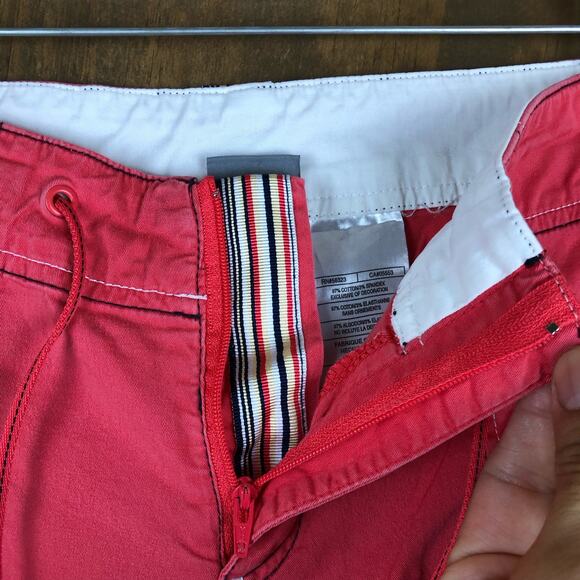 Nike Womens Pants Pink Red Cropped Capri Casual Athletic Stretch Medium - Picture 8 of 11